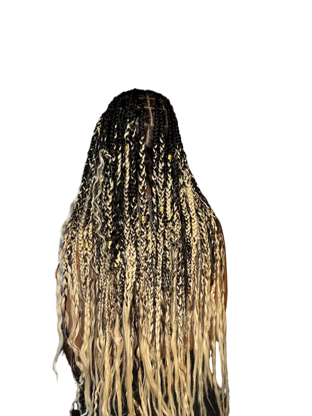 2. Medium Knotless Braids (Hair included with price