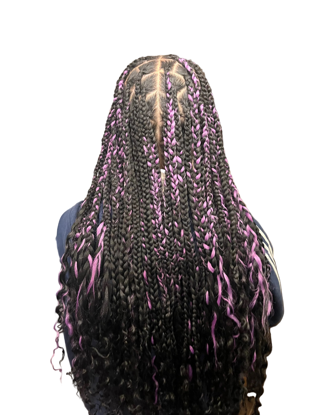 2. Medium Knotless Braids (Hair included with price