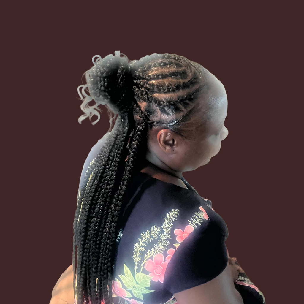 2. Medium Knotless Braids (Hair included with price