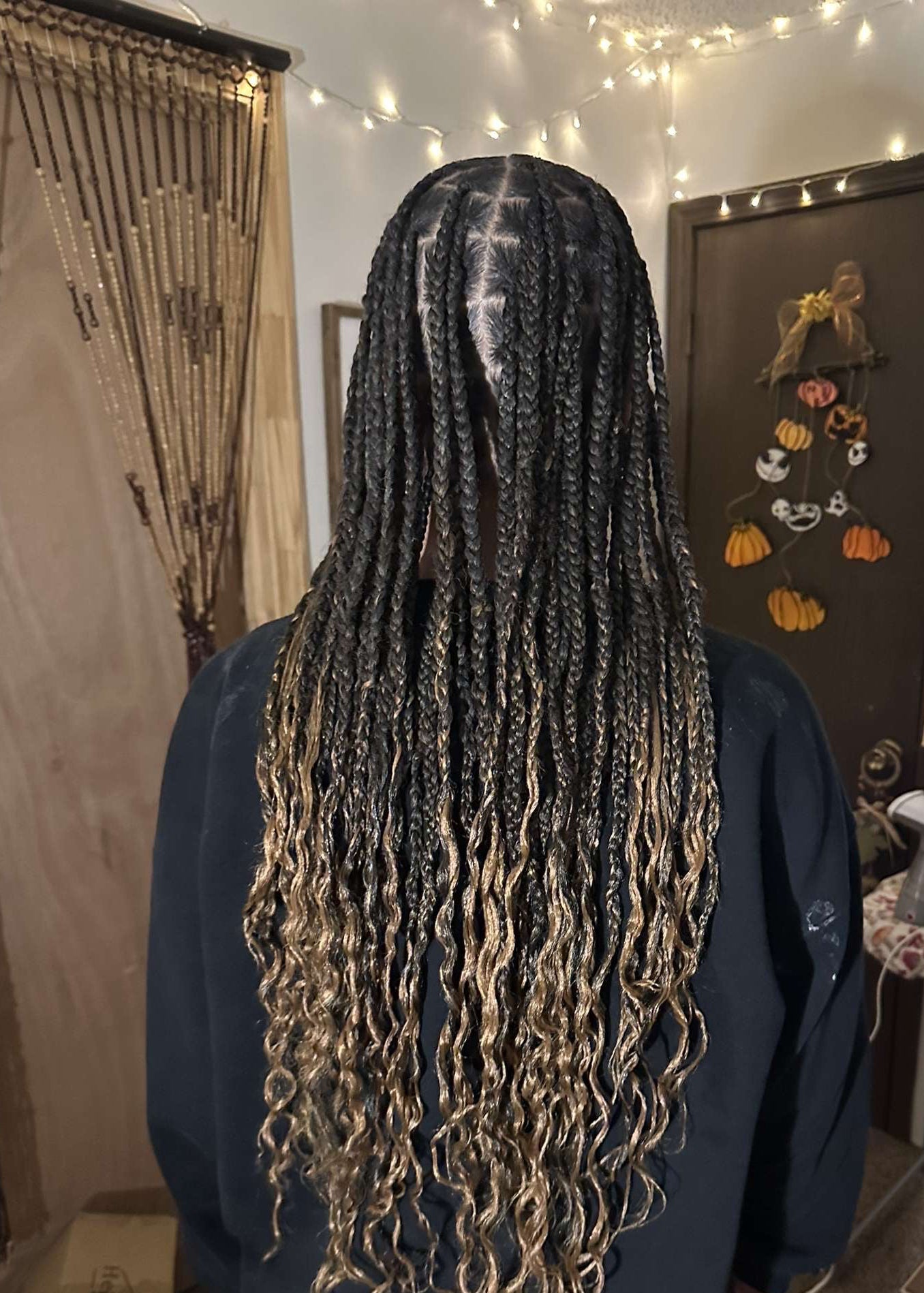1. Small Knotless Braids (Hair included with price)