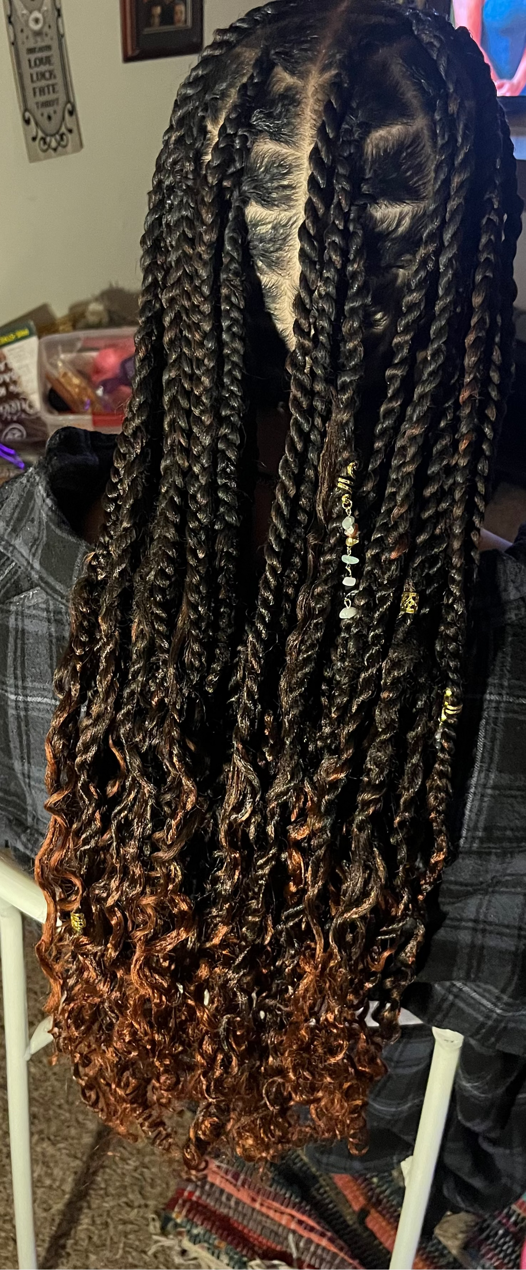 5. Medium Knotless TWISTS (Hair included with price)