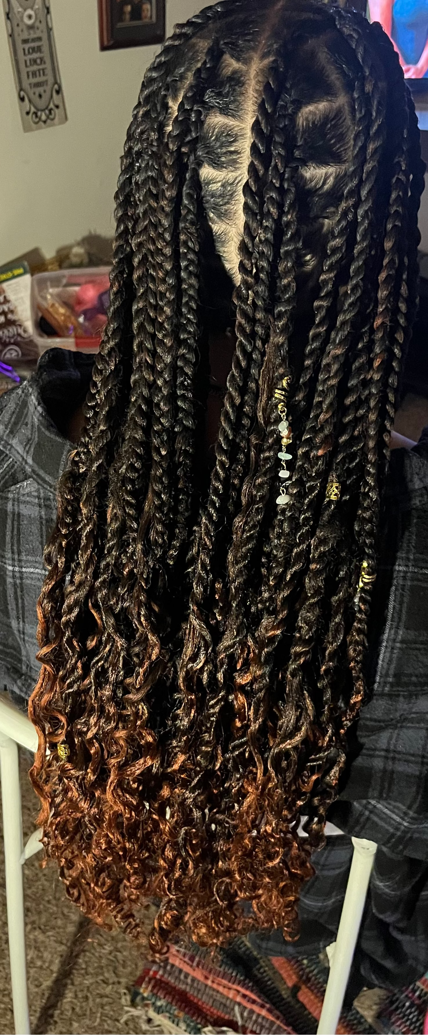 5. Medium Knotless TWISTS (Hair included with price)