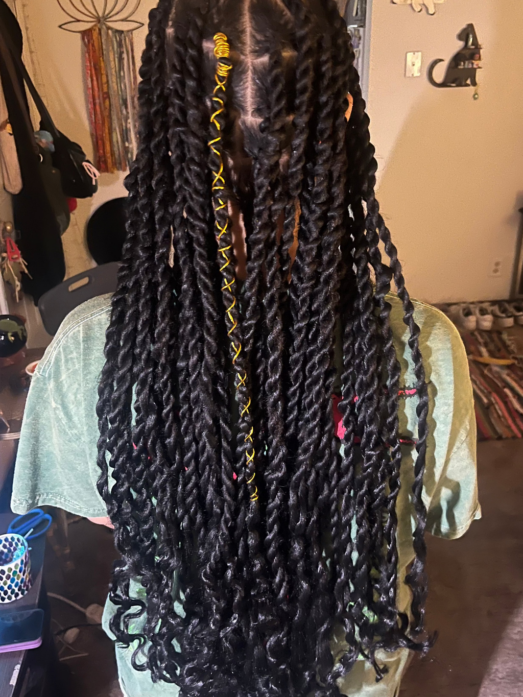 5. Medium Knotless TWISTS (Hair included with price)